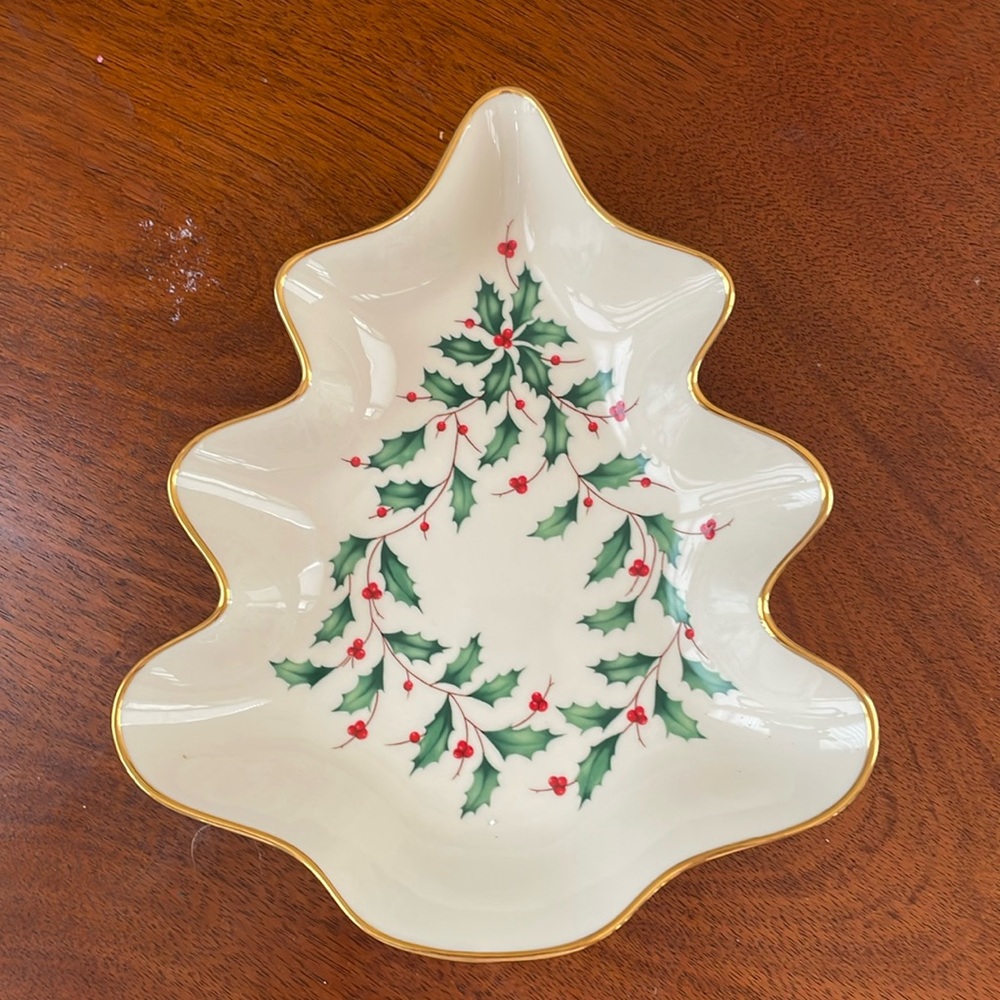 Lenox Holiday Tree candy dish 🎄⛄️